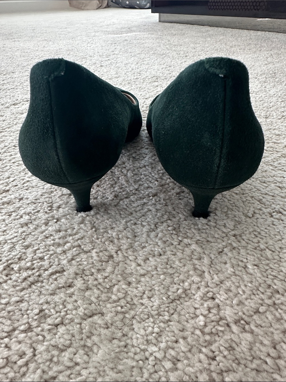 Nine West Dark Green Pointed Toe Flats - Picture 3 of 4